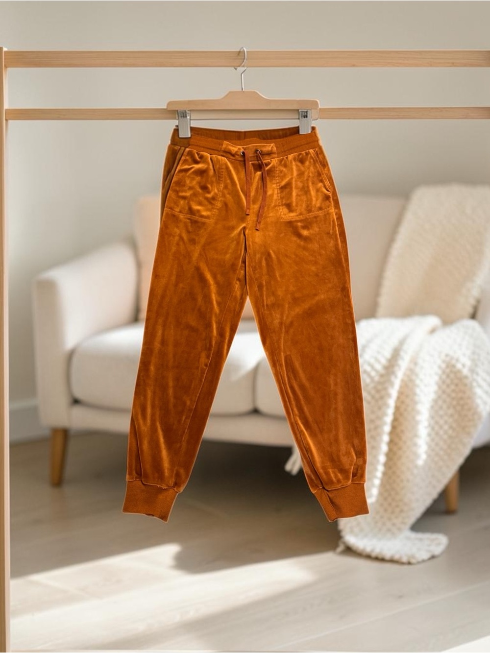Jane and Delancey Velvet Joggers SZ SM